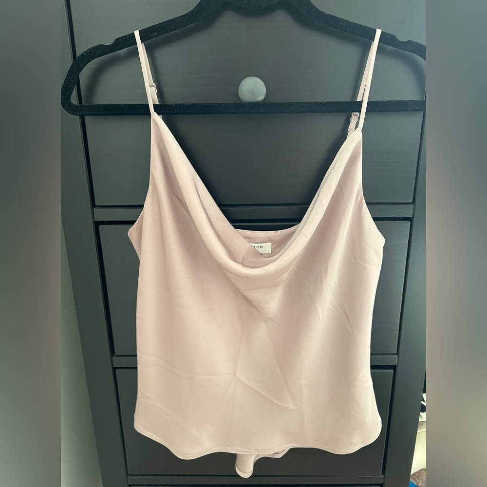 Babaton Blush Pink Cowl Neck Camisole